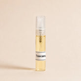 Frasco de vidrio Toscana fragancia textil 5 ml de SimLi Atelier con tapón transparente
